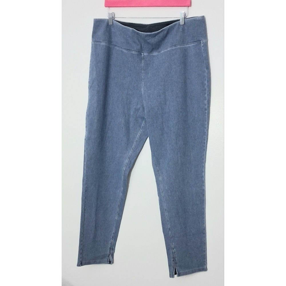 Women With Control Jeans Women's XL Blue Pullon Tummy Control Pre-owned